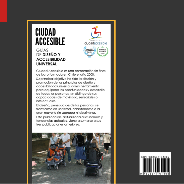 contraportada del libro Ciudad Accesible Guías de accesibilidad y